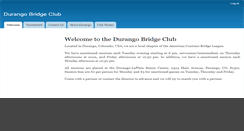 Desktop Screenshot of durangobridgeclub.org