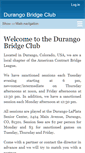 Mobile Screenshot of durangobridgeclub.org