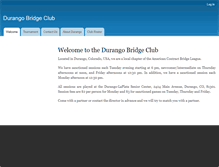Tablet Screenshot of durangobridgeclub.org